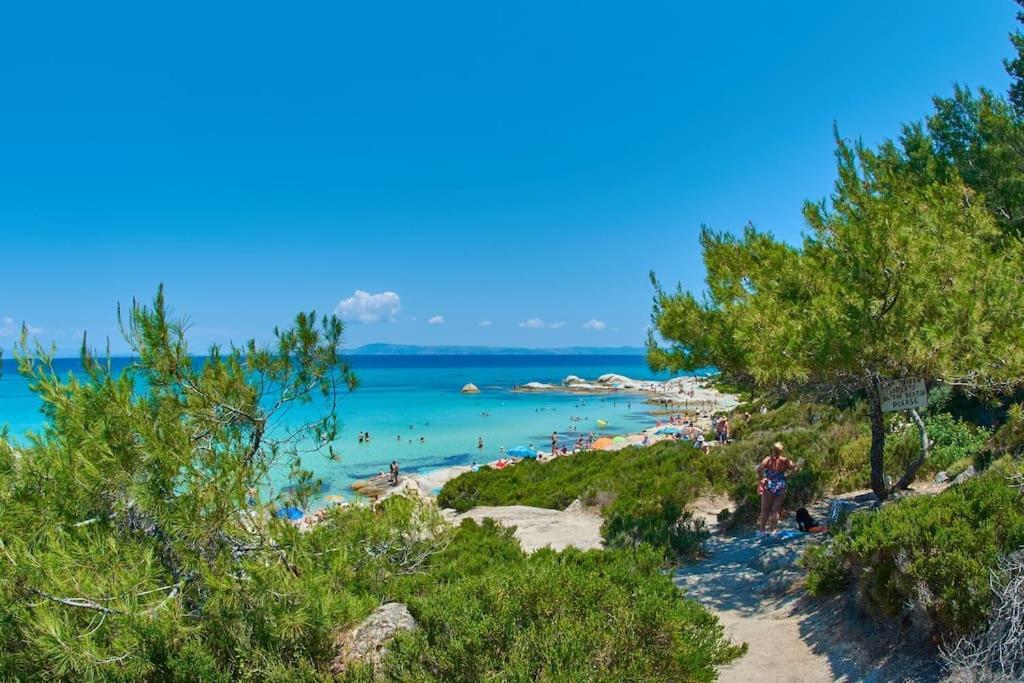 Traditionelles Appartement Athos Shadow Am Meer Paralia Sikias Εξωτερικό φωτογραφία