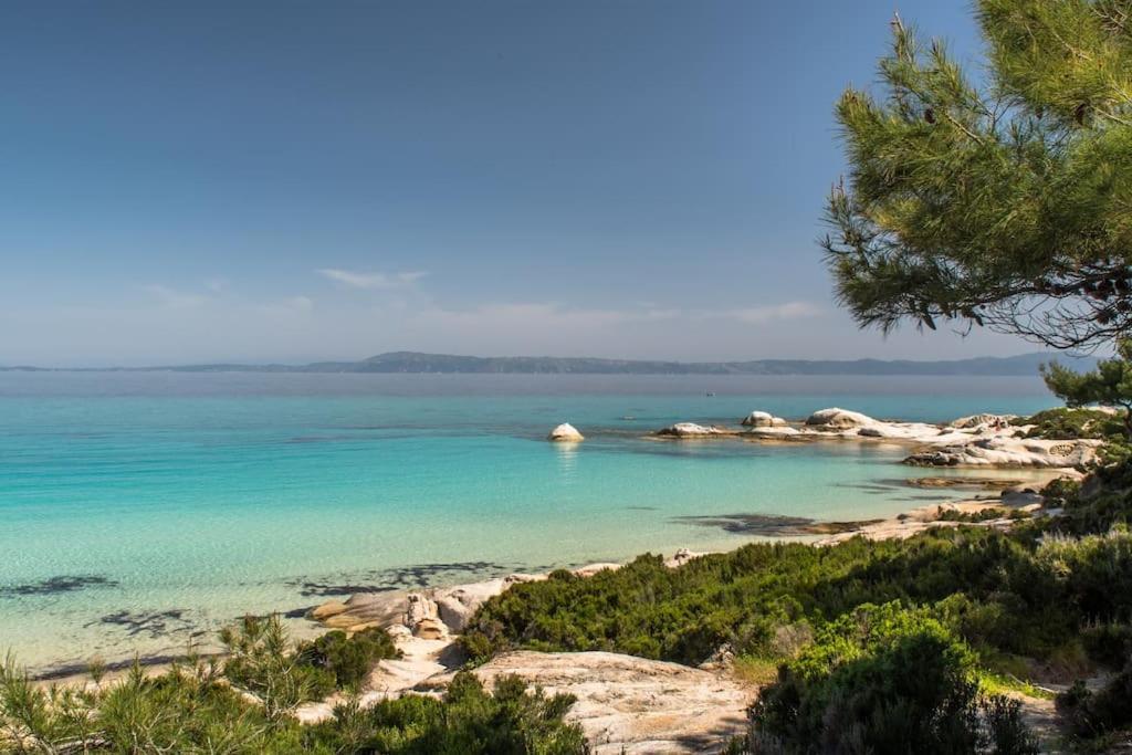Traditionelles Appartement Athos Shadow Am Meer Paralia Sikias Εξωτερικό φωτογραφία