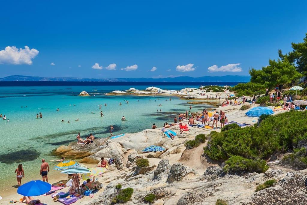 Traditionelles Appartement Athos Shadow Am Meer Paralia Sikias Εξωτερικό φωτογραφία